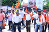 Hindu outfits  stage protest against Minister Rai